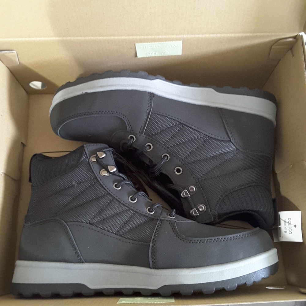 Weatherproof Black and Gray Men's Boots
